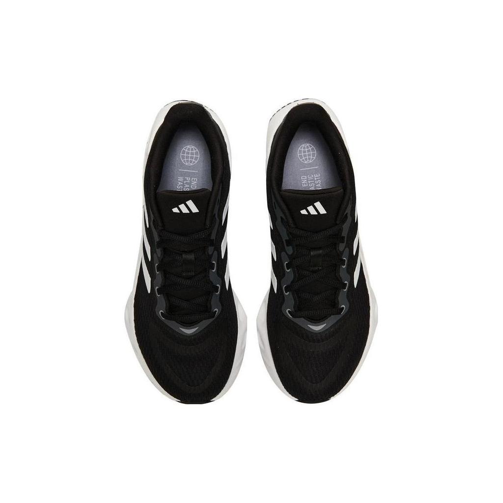 adidas Switch Run Черно-белые женские кроссовки Core-Black Cloud-White Halo-Silver IF5733