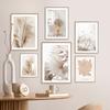 Beige Flowers Tropical Plant Leaves Reed Posters And Prints Canvas Painting Nordic Wall Art Pictures Living Room Home Decor