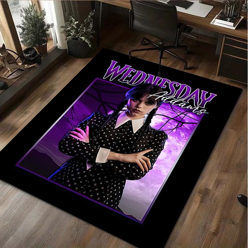 1Pc Wednesday Rug - Home carpet Office Decorative Carpet For Living Room Bedroom Door Mat Floor Rug Computer Chair Area Rug