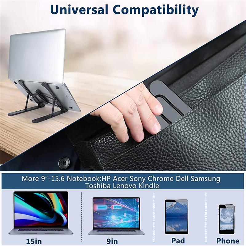 Portable Laptop Stand Adjustable Notebook Bracket Macbook Air Pro Holder Accessories Foldable Laptop Base