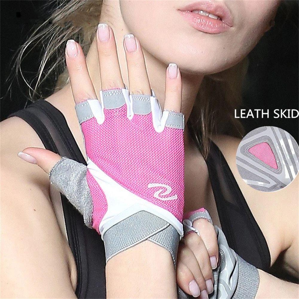 Fingerless Dumbbells Half Finger Fitness Gloves Gym Gloves Weight Lifting Gloves Cycling Gloves