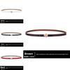 Slim Waist Belt For Women With Metal Snap Closure For Casual Wear