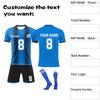 Personalised Shirts Kit Mens Girls With Name Number Custom Football Jerseys For Boys Training Suit
