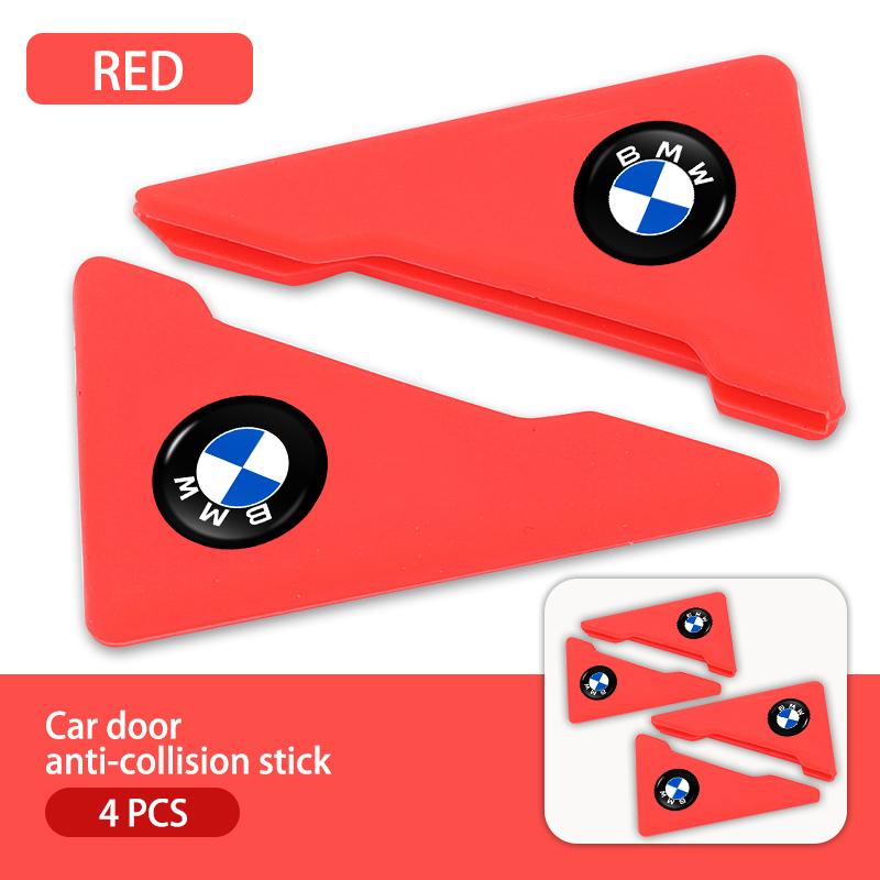 CXVA5 4Pcs Car Door Anti-Collision Stick Silicone Protection Covers For BMW G30 G20 M3 M5 E91 E92 E93 E36 E70 X3 X4 X5 X1 E39 F30