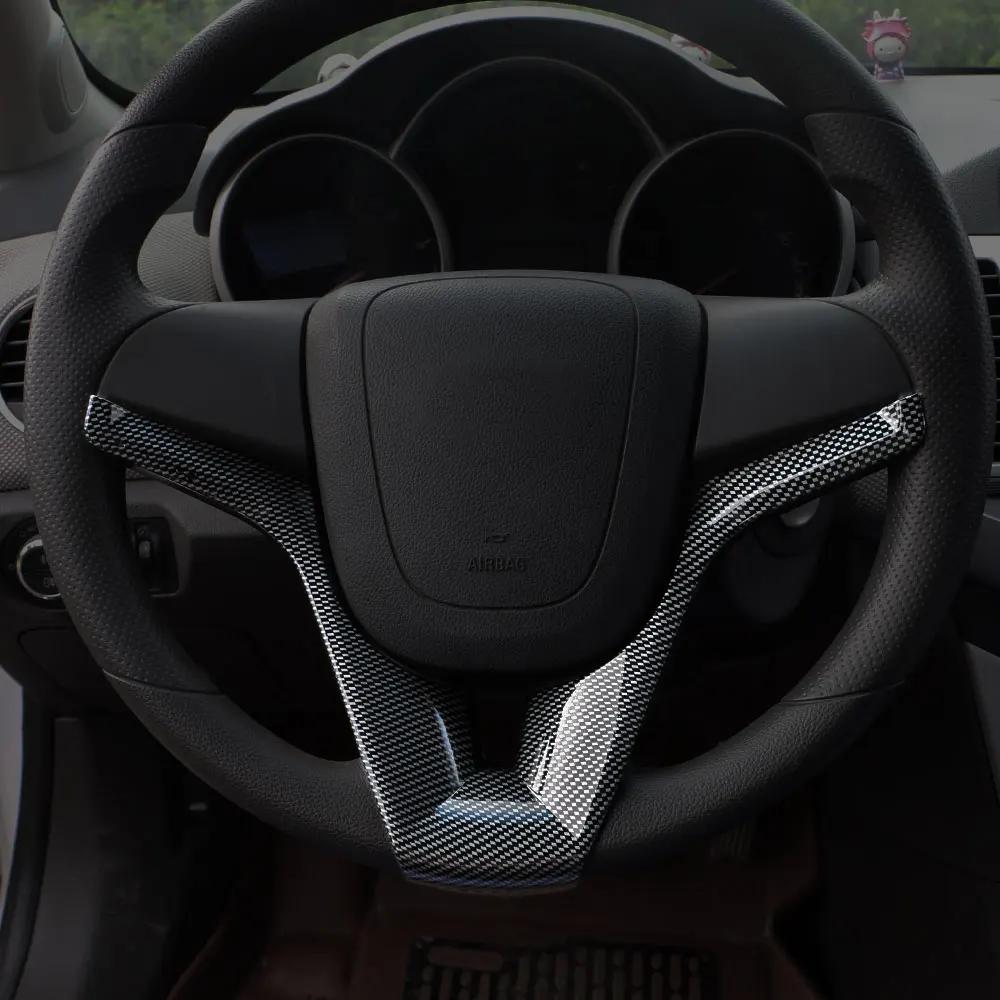 Автоаксессуары для Chevrolet Cruze Trax Tracker Sonic Стайлинг автомобиля Хромированная накладка на руль Вставка Наклейка