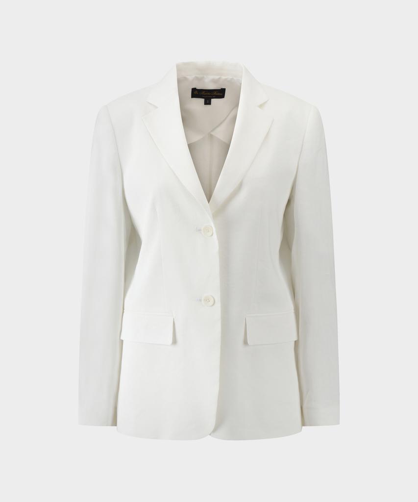BROOKS BROTHERS [Women'S] Linen Single Jacket (White) (Bbjswbg101)
