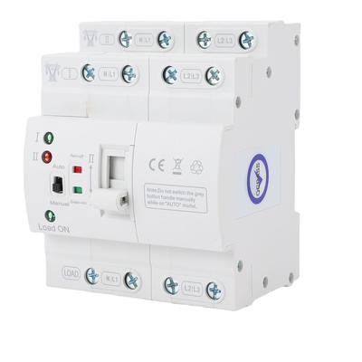 АВР Автоматический Ручной Переключатель 4P 80A Домашний Генератор 3Ф Двойной Автоматический Электрический Селектор Монтаж на DIN-рейку Супертонкий Тип Питания от Сети