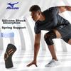 MIZUNO Knee Brace for Suitable for Running, Badminton, Hiking, Basketball, Professional Sports Protection Gear, Black And Orange, XL Size