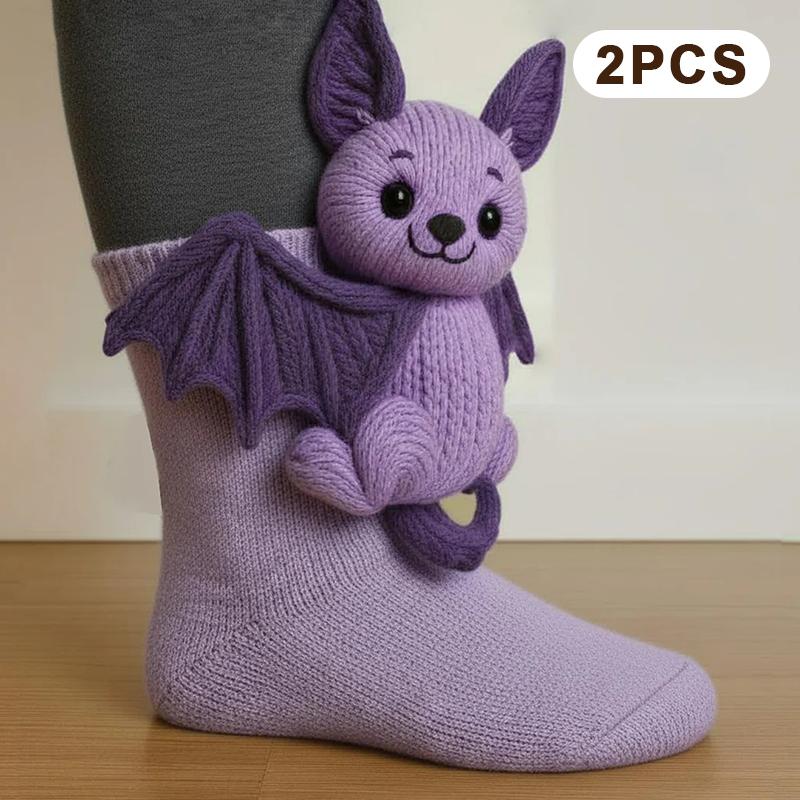 3D Knit Animal Sloth Socks,2025 Christmas Socks For Wome Collection Fun Cute Plush Animals Hug Crew Socks For Child