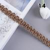 12 м Плетеная тесьма 1,5 см шириной Декоративная плетеная тесьма Кружево для штор Отделка выреза горловины манжет одежды DIY Швейные аксессуары для украшения