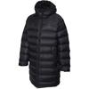 X Tango Collaboration Cage Hooded Zipper Striped Logo Long Down Jacket Men Outerwear Black DY5851