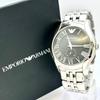 Used [Box Included/New Battery] EMPORIO ARMANI Men's Watch Small Seconds Roman Silver AR-1706 251408