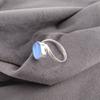 Dark Blue Cat's Eye Gemstone 925 Sterling Silver Jewelry Handmade Unique Ring RR-53-41