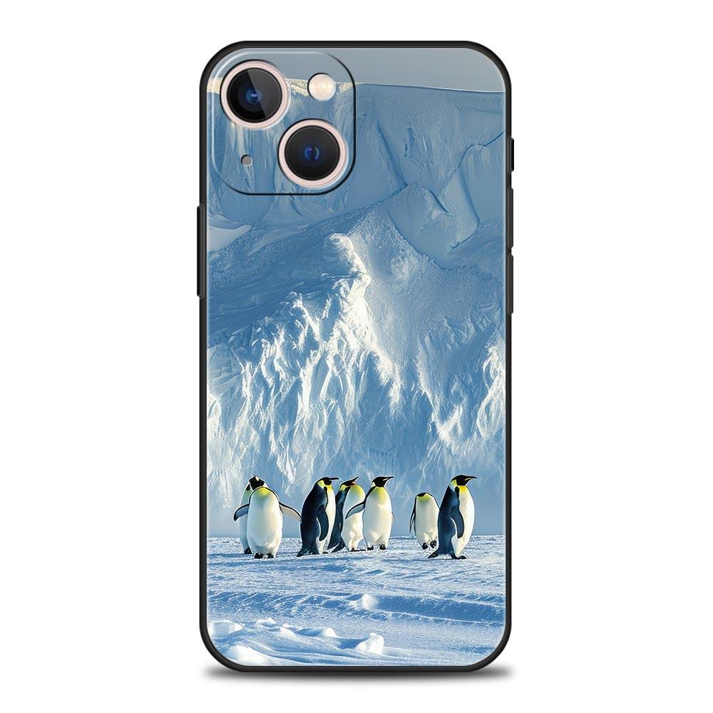 Снежный пейзаж Антарктиды Чехол для телефона Для iPhone 17 Air 16 Plus 13 15 14 12 11 Pro MAX 7 8 SE Мягкий ТПУ Ударопрочный Чехол Funda