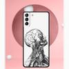 Чехол с анатомией человека для Samsung Galaxy S25 Ultra S25 FE S20 S21 S22 S23 Plus S9 S10 S24 Ultra Чехол Funda