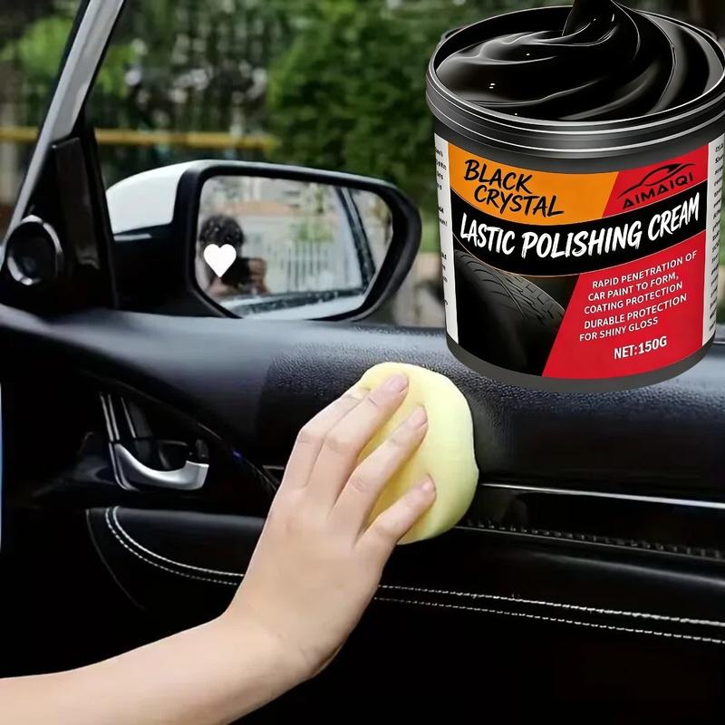 Auto Plastic Refreshing Polish - High Gloss Restoring Agent for Car Bumpers, Wheel Arches, Interior Trim, Fade-Proof & Durable S