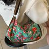 Северо-восточная большая холщовая сумка с цветочным принтом, женская новая повседневная сумка через плечо для женщин, корейский стиль, универсальная сумка через плечо с широким ремнем для женщин