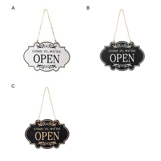 Rustic Business Sign Wooden Open And Closed Sign Double Sided