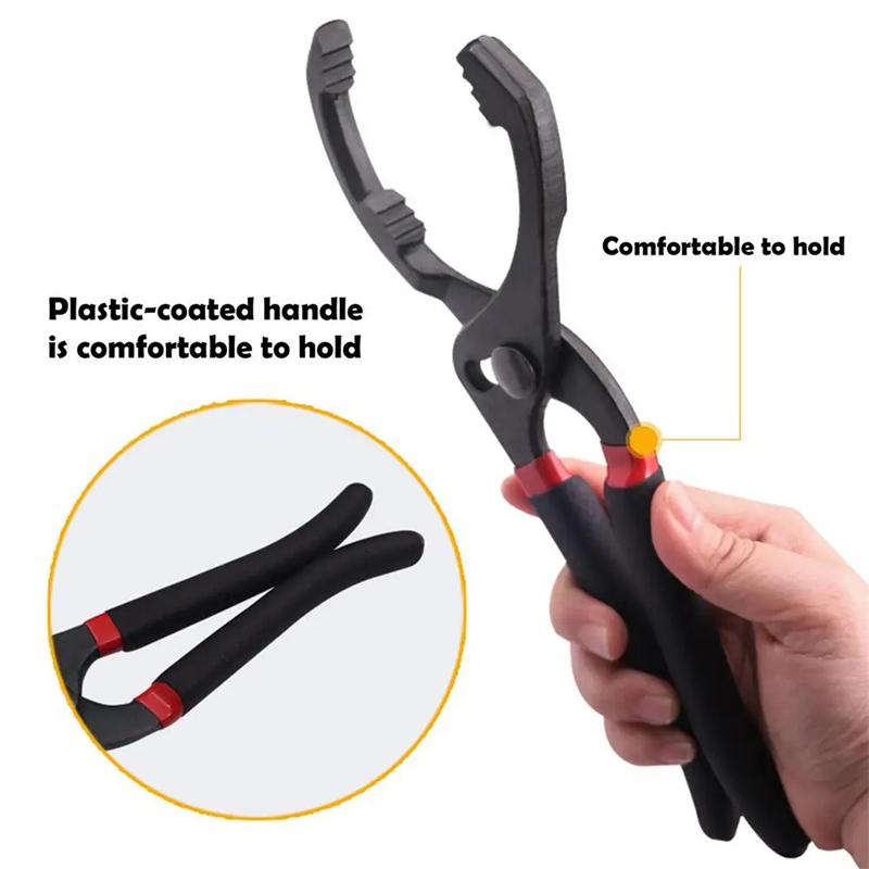 1pc 10 Inch/12 Inch Oil Filter Clamp Type Wrench Auto Repair And Maintenance Tool Oil Grid Pliers Car Disassembly Hand Tools