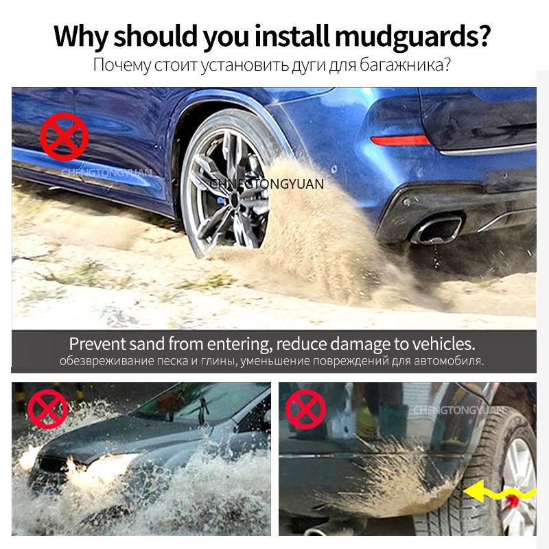 4Pcs/set Plastic Splash Guards Fender Mud Flaps Mudguards For Great Wall GWM Haval H6 GT H6S   Mudflaps Splash Guards
