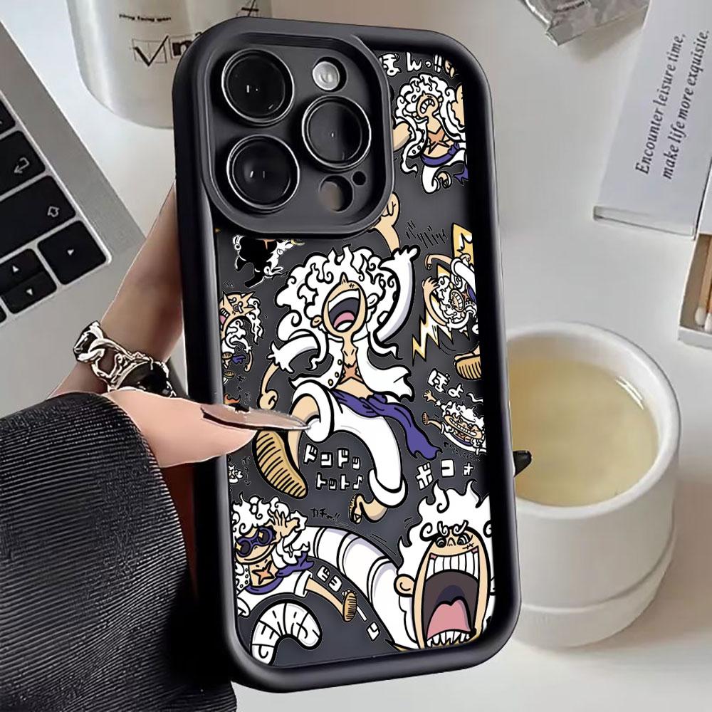 One P-Piece Luffy Gear 5 Phone Case For VIVO Y400 Y03 Y17S Y19S Y20 Y21 Y22S Y28 Y35 Y36 Y38 Y39 Y51 Y72 Y75 Y76 Y77 Y100 Shell