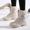 Women's Shoes Outdoor Snow Boots Winter Models Fleece Warm and Comfortable Foreign Trade High-top Large-size Non-slip Cotton Shoes