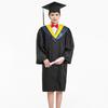 Bachelor Uniform Matte Graduation Gown Cap Tassel Set V-Neck Long Sleeve Robe Graduation Cap And Gown Set Graduation Ceremonies Photo Props