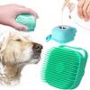 Pet Grooming Shampoo Dispenser Dog Bath Massage Brush Comb Bathroom Shower Brush for Dogs Cats Cleaning Gloves Soft