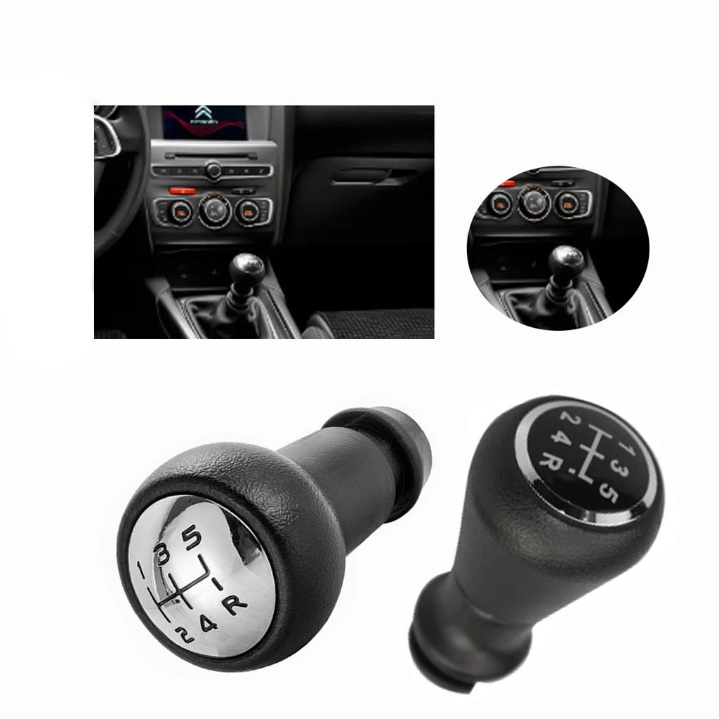 Suitable for Peugeot 206 207 306 307 308 3008 406 4007 Gear Lever Handball 5-speed Gear Shift Handball Transmission Knob Head
