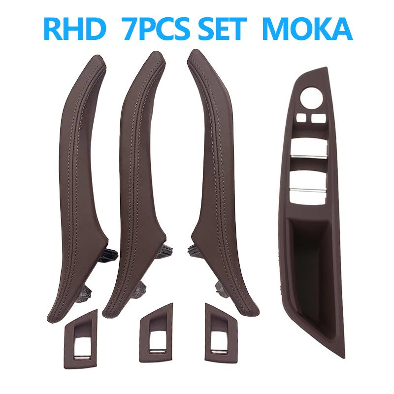 LHD RHD 6 цветов 7 шт. кожаные ручки для межкомнатных дверей замена для BMW 5 серии F10 F11 F18 520 523 525 528 530