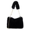 New Plush Bag Fashionable Women's Niche Chain Messenger Bag Fashionable Portable Cute Small Square Bag