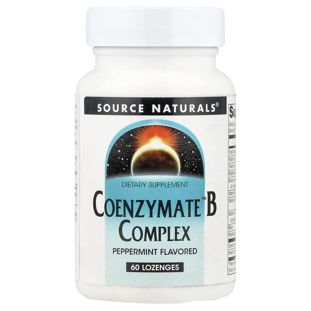 Coenzyme B Complex, Peppermint Flavor, 60 Lozenges