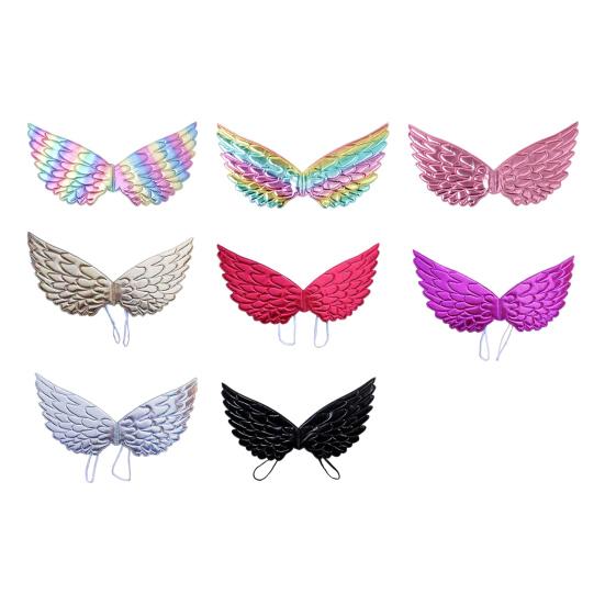 Крылья ангела унисекс костюм аксессуар для взрослых и детей блестящие крылья для косплея реквизит для вечеринки на Хэллоуин сценическое представление