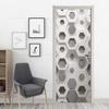 3D Geometric Door Sticker Self-adhseive Vinyl Full Door Wrap Cover Stickers Modern Abstract Geometry Wall Art Mural Decorations