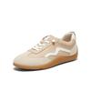 Bata Casual Shoes Women's 2024 Autumn Shopping Mall New Lightweight Commuting Sheepskin Training Sports Shoes