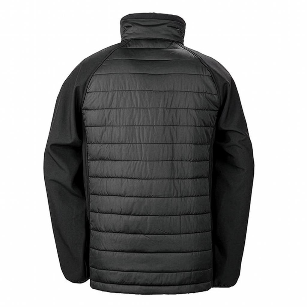 Result Mens Black Compass Padded Soft Shell Jacket