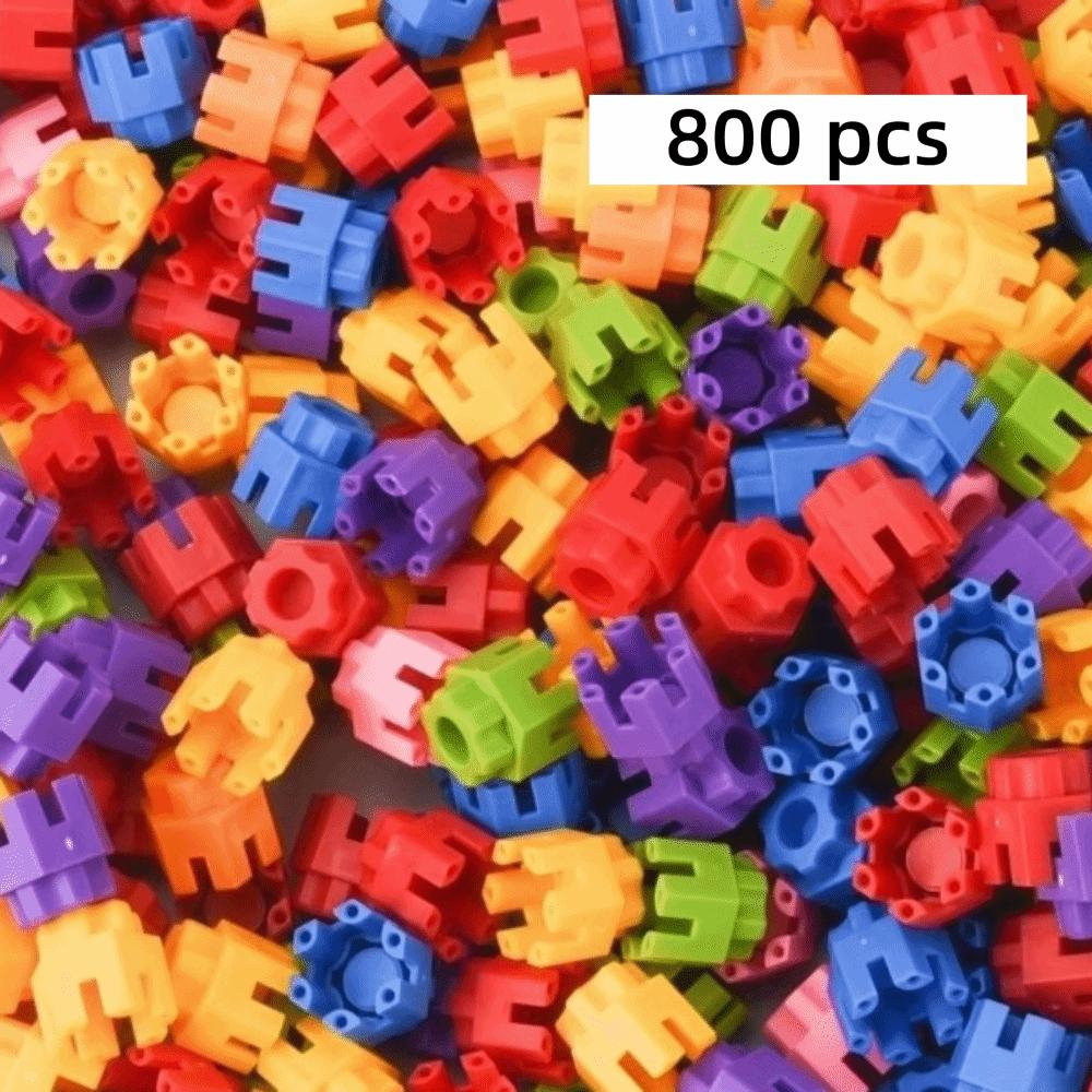 Splicing Building Blocks Colorful Large Particle Building Blocks Parent-child Interactive