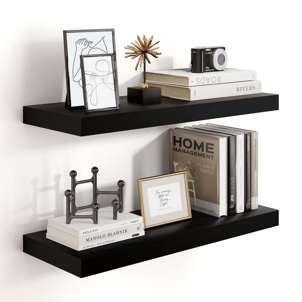 1pc Wall Mounted Floating Shelves Deeper Bathroom Shelves  for Living Room Bedroom Kitchen