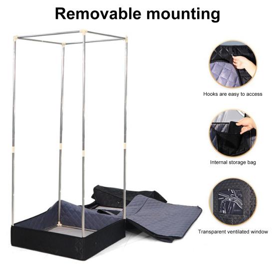 Складная палатка-сауна для помещений с мощным паром, режимом таймера, складная конструкция с двойной молнией, простая сборка