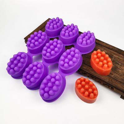Силиконовая форма для мыла овальной формы с 9 ячейками для мыла ручной работы