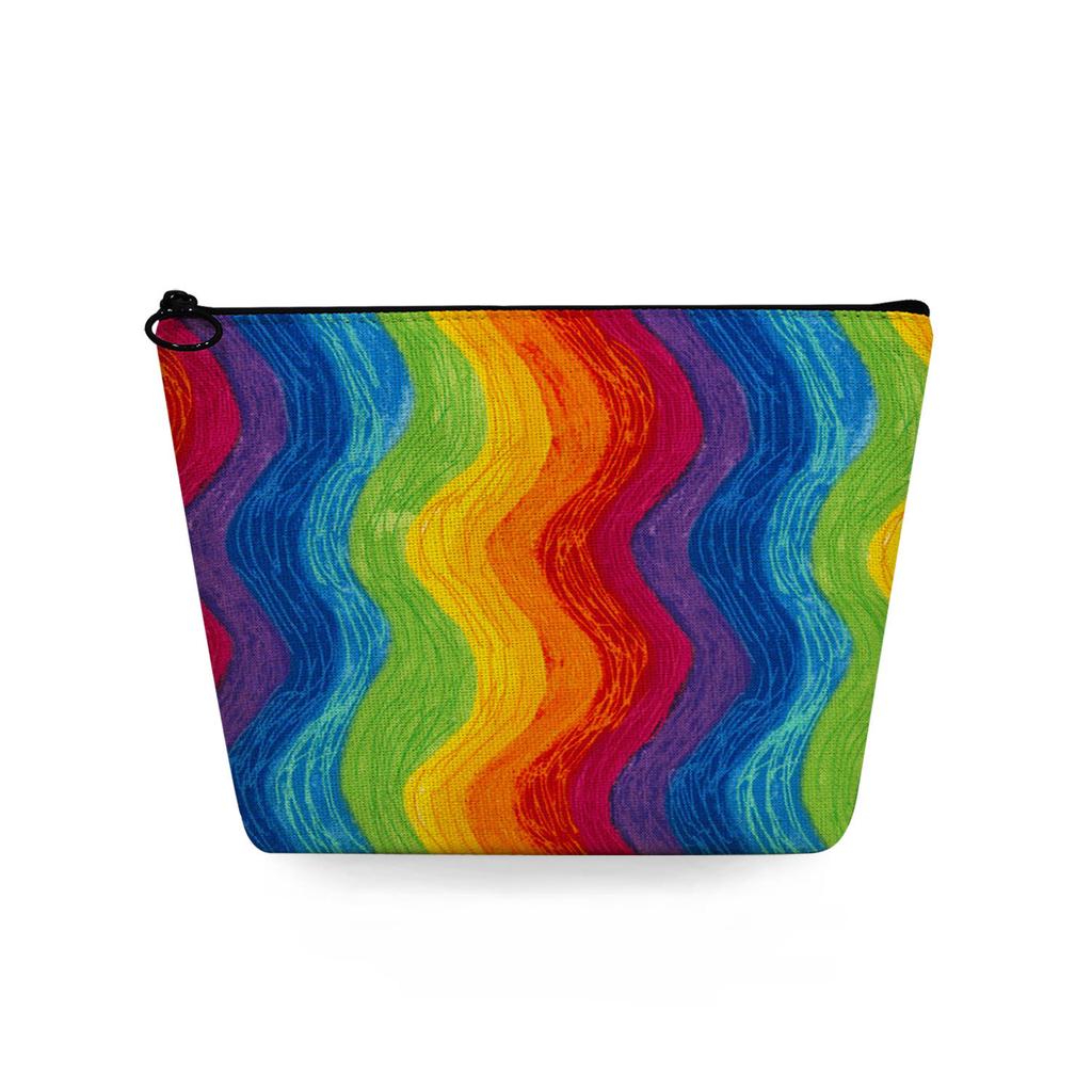 Женская косметичка с цветной текстурой, принтом, для организации туалетных принадлежностей, дорожный органайзер 6776