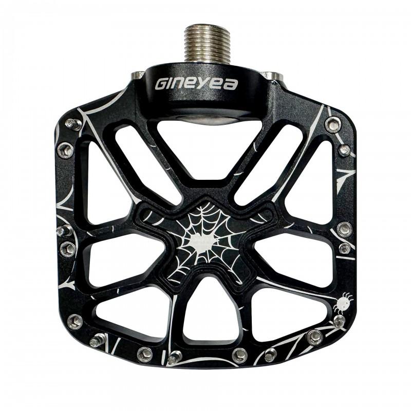 Aluminum Alloy Mountain Bike Pedals With Large Bearings CNC Machined Lightweight MTB Commuter Bikes