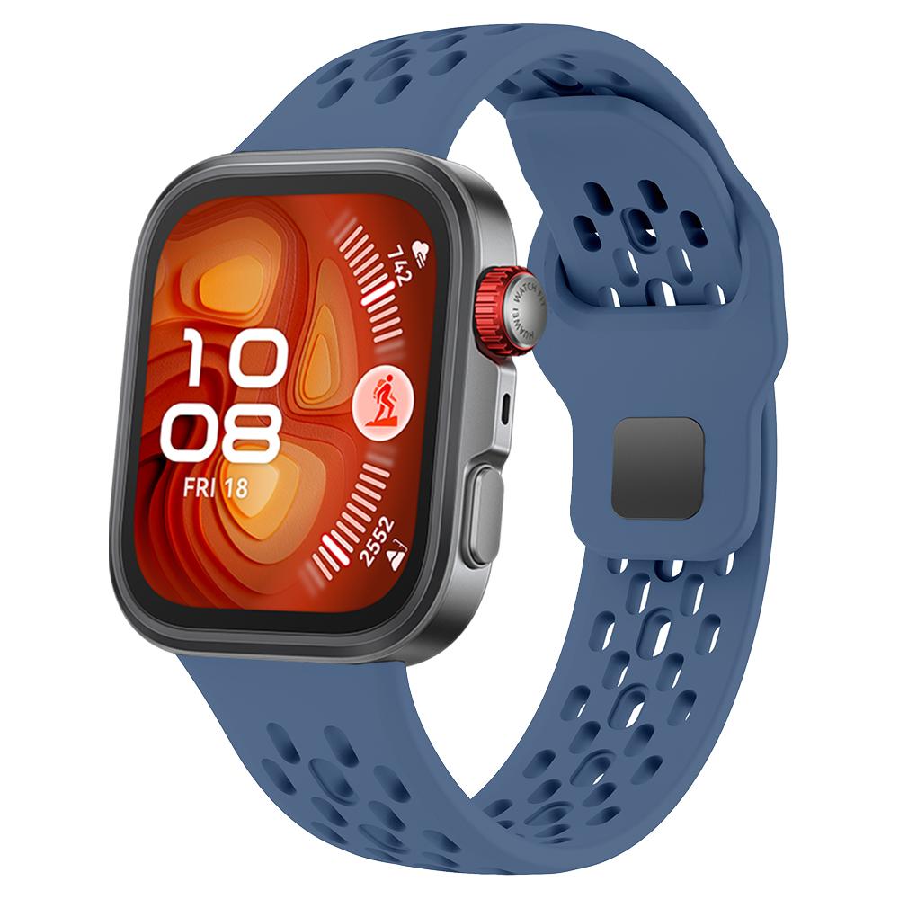Спортивный дышащий силиконовый ремешок для HUAWEI WATCH FIT 4 Pro FIT4 / FIT 3 Наручный браслет Ремень Аксессуары
