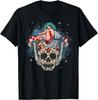Artsy Sugar Skull Fairy Mushroom Men Women Day Of The Dead T-Shirt
