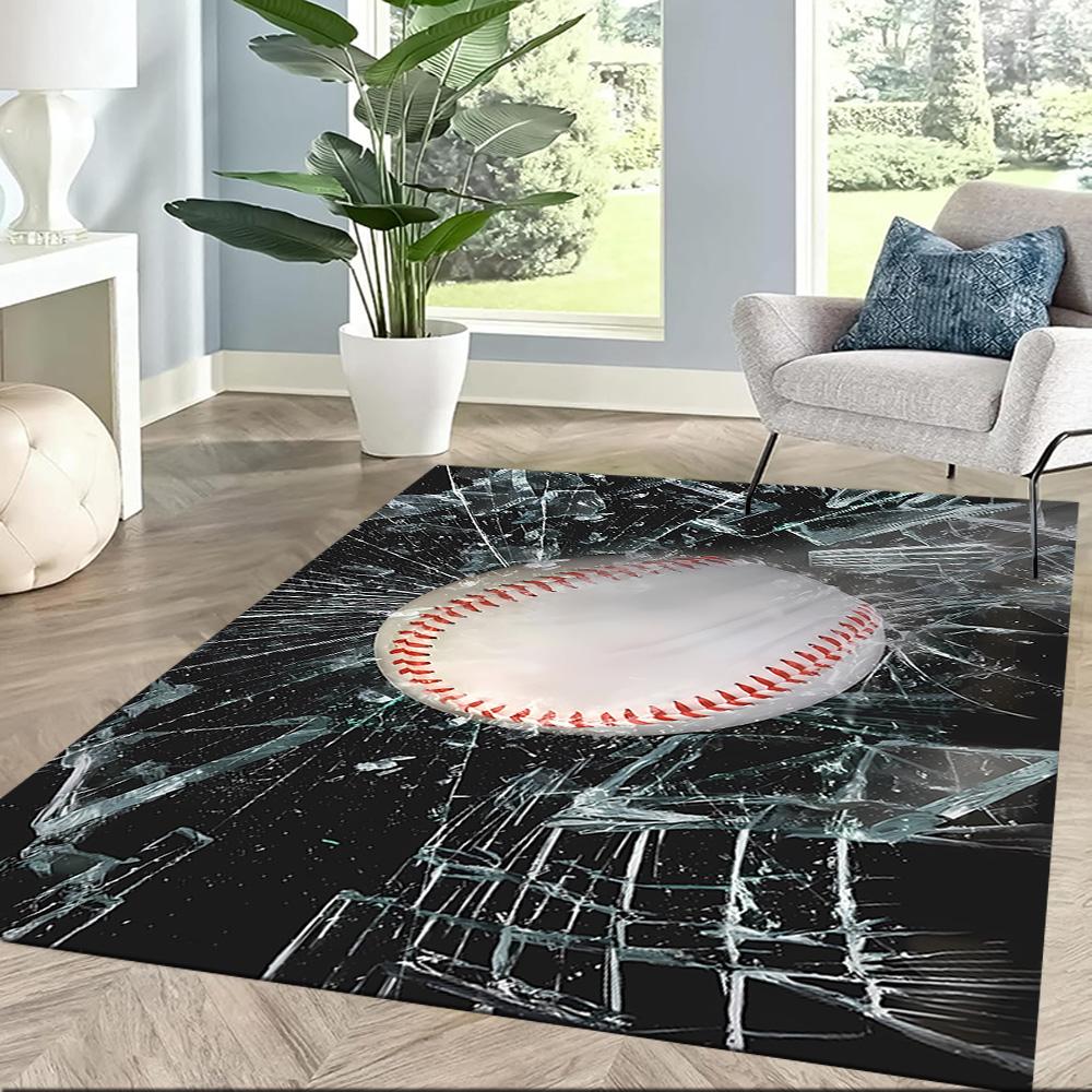 Sports Ball Pattern Floor Mats for Living Room, Bedroom and Room Decoration Are Suitable for Gifts.