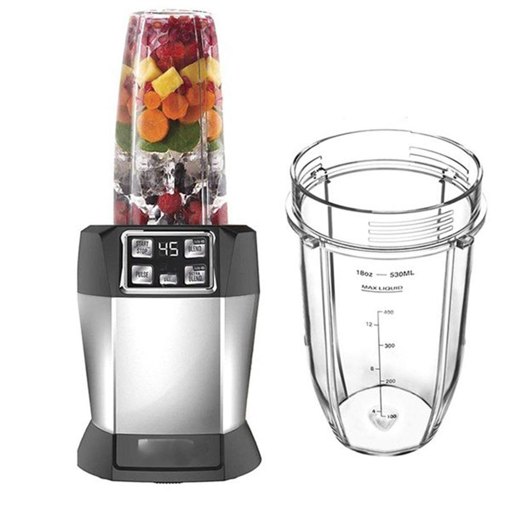 Для стакана Nutri Ninja 18 унций с 2 герметичными крышками, подходит для блендера серии соковыжималок NINJA мощностью 900 Вт/1000 Вт (2 шт.)