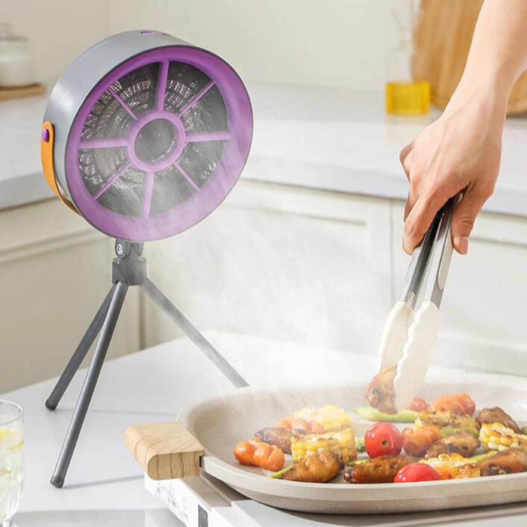 Настольная вытяжка с функцией фильтрации, портативный кухонный вентилятор с 3 скоростями для кемпинга и домашнего хозяйства
