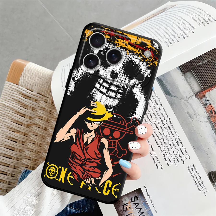 Чехол для телефона One Piece Luffy Funda для iPhone 17 16 Pro Max 14 11 X XS XR 12 17Air 13 Mini SE 15 Plus 7 8