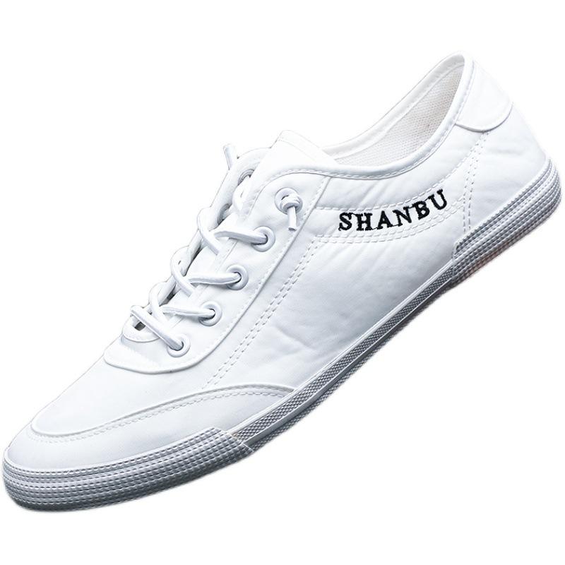 Мужские парусиновые туфли с одной педалью, ультралегкая подошва, летняя мягкая и удобная, дышащая, стираная ткань