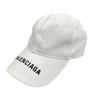 Б/у Кепка BALENCIAGA с логотипом Белая L(59см) БАЛЕНСИАГА